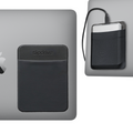 Portable Hard Drive Sleeve for Laptop - HDD Hard Disk Drive - Reusable Adhesive - 5.5” x 4.5” Stick on External Hard Drive Carrying Case - Travel Pocket Pouch (Large, Black)